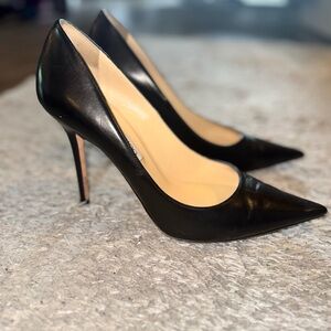 Jimmy Choo Black Calf Leather Heels